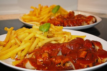 The Currywurst is famous all over Germany.