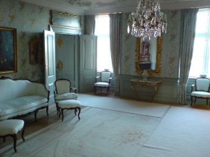 One of the bedrooms inside the castle,